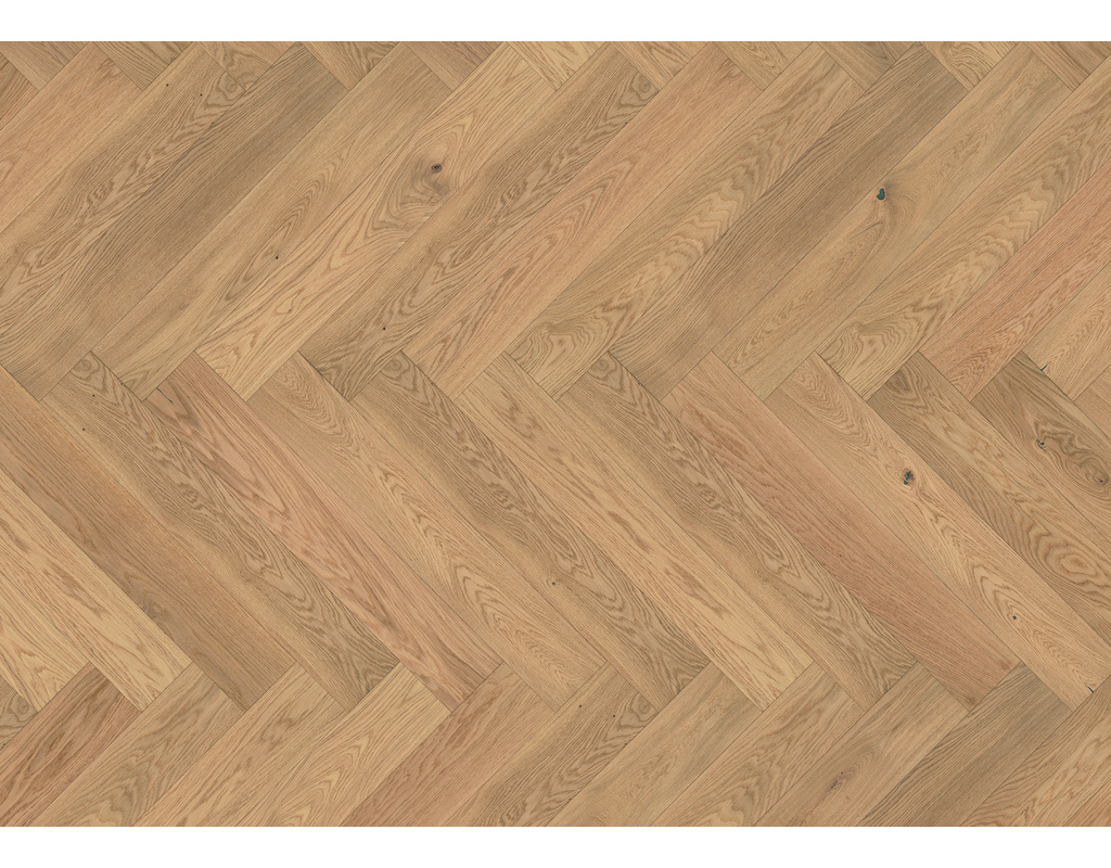 Fischgrätparkett Chateau FoltDown Eiche Chambord Natur, weiß geölt 725x130x14mm