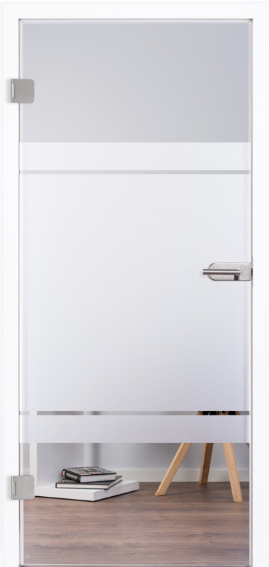 Loft Glastüren mit Motiv PK2 Siebdruck