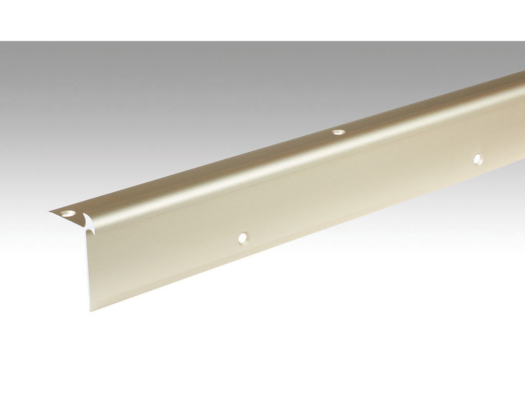Treppenkantenprofil Typ 5 (5 bis 6mm) Sand eloxiert