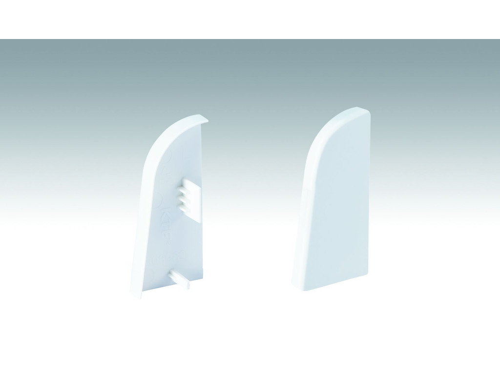 Endkappen Fußleiste Profil 2PK Weiß 2001