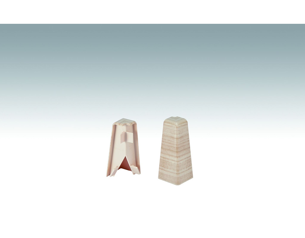 Außenecken Fußleiste Profil 3PK Eiche hell 2034, 2 Stk./VPE