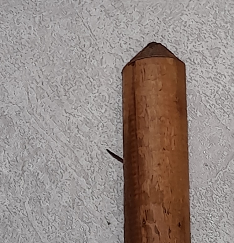 Zaunlatte  6cm breit gekegelt, KDI braun