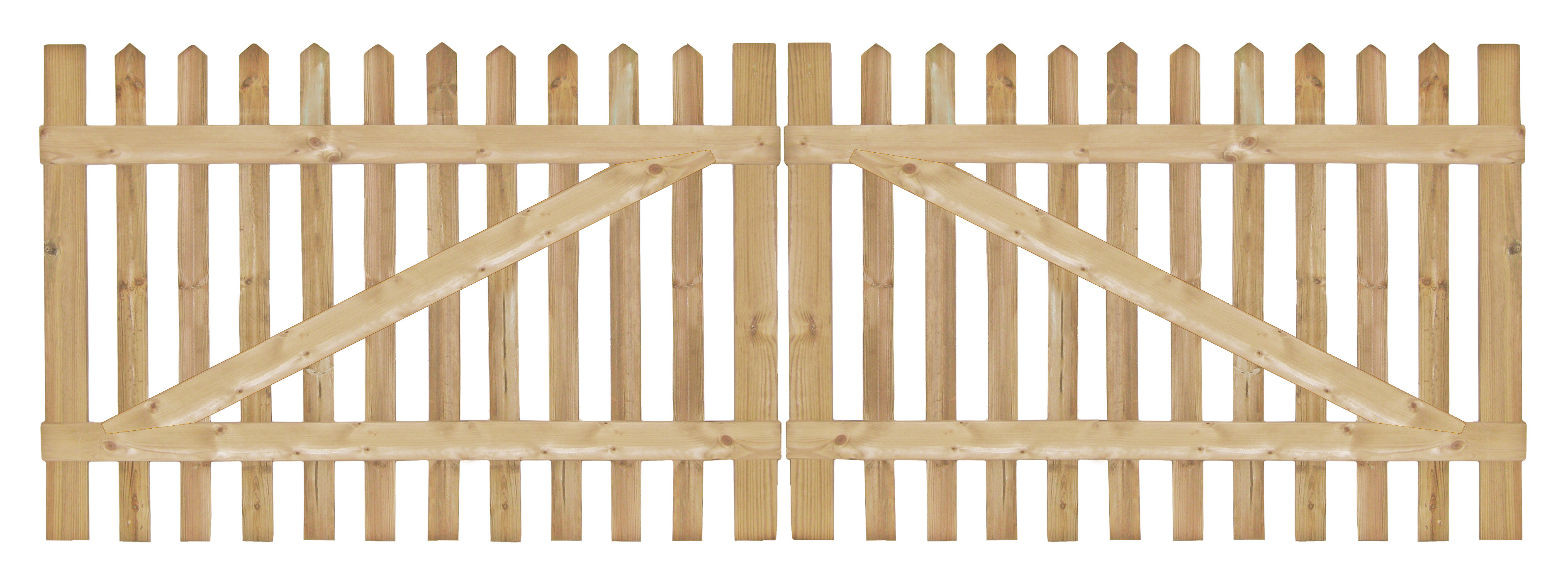 Senkrechtzaun 6cm Doppeltor