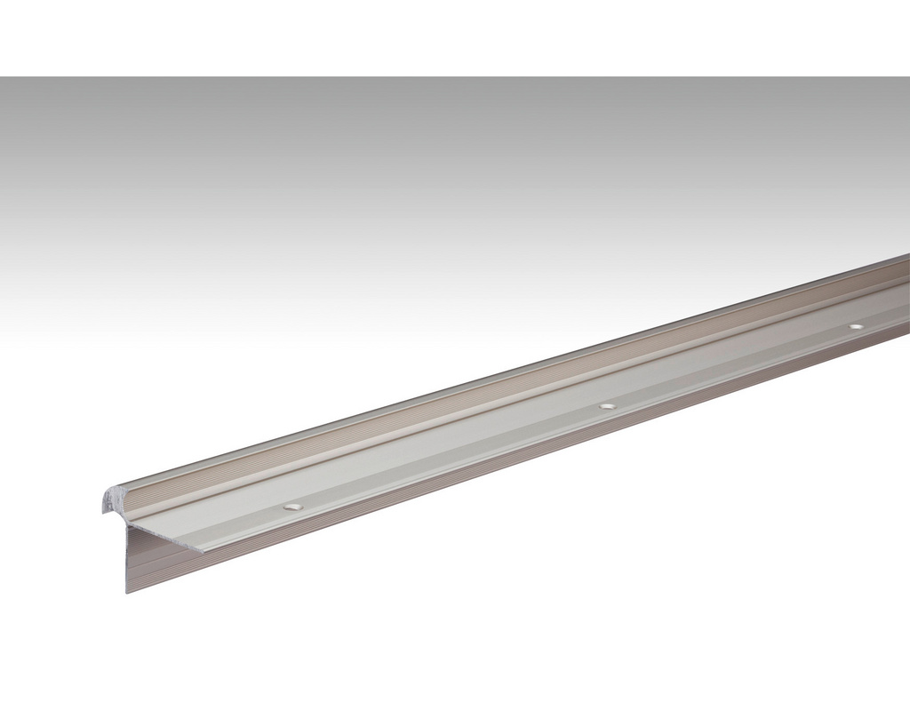 Treppenkantenprofil Typ 11 (10 bis 11mm) Edelstahl-Oberfläche