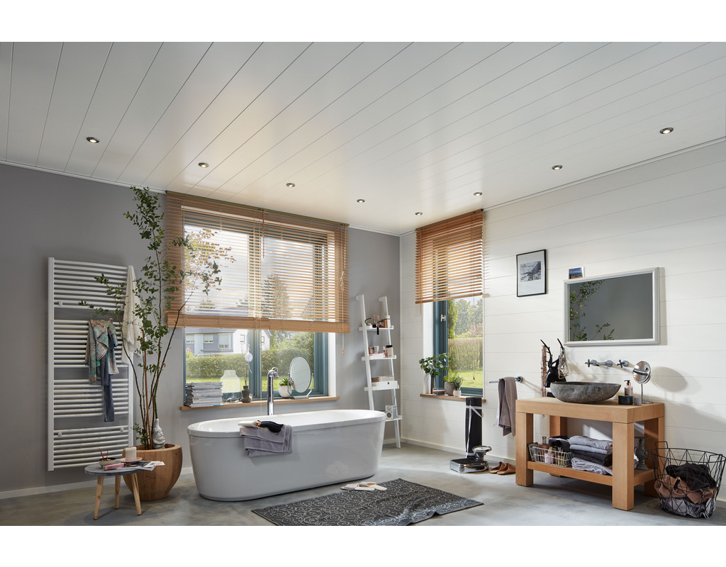 Dekorpaneele Classic Bocado 200 Uni weiß glänzend DF 324