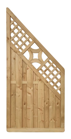 Dichtzaun Lübeck 90x180/90 Schrägelement