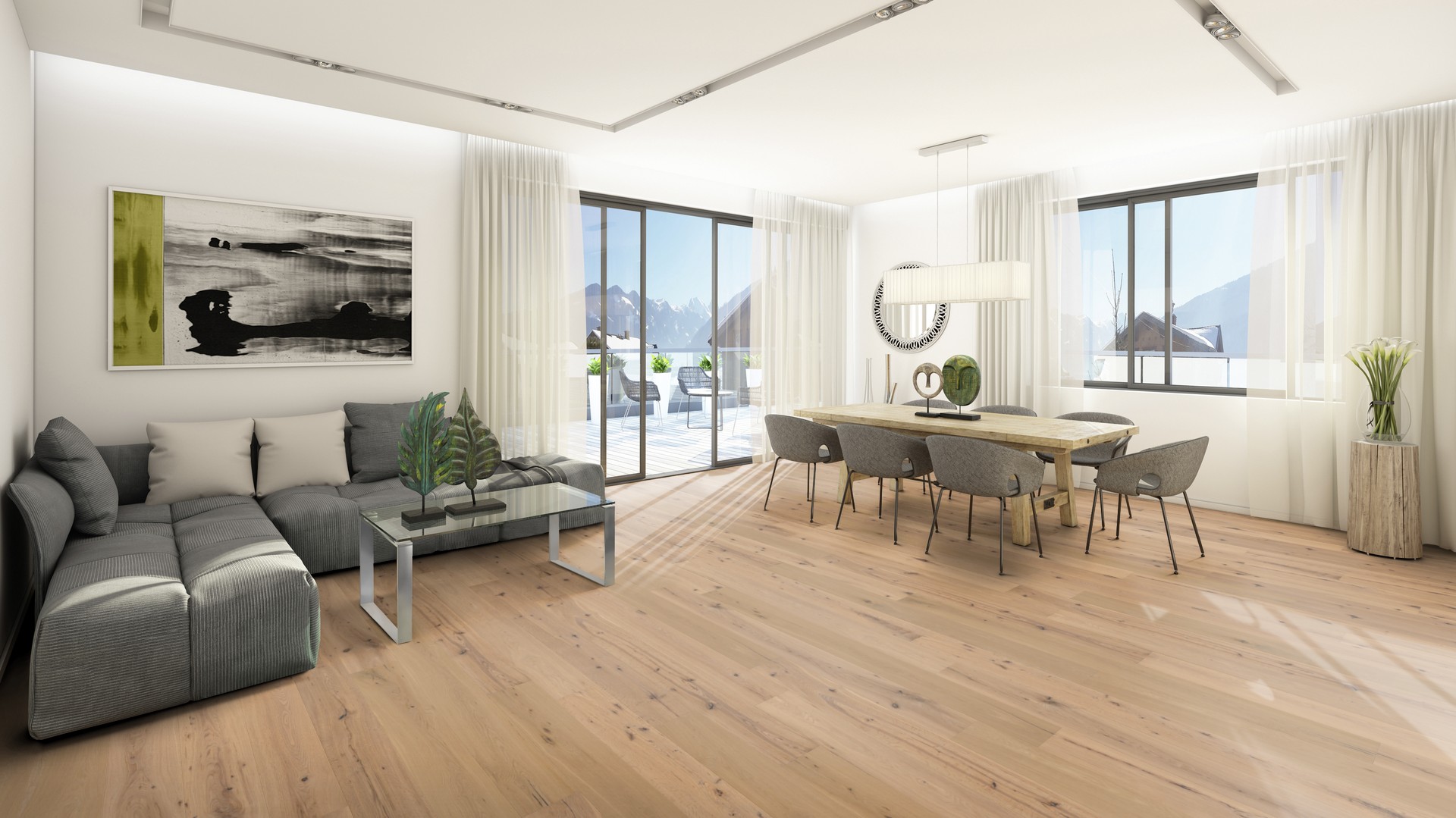 Fertigparkett Landhausdiele Eiche TIBER -S-, handgehobelt, SAFETOP Rohholzoptik