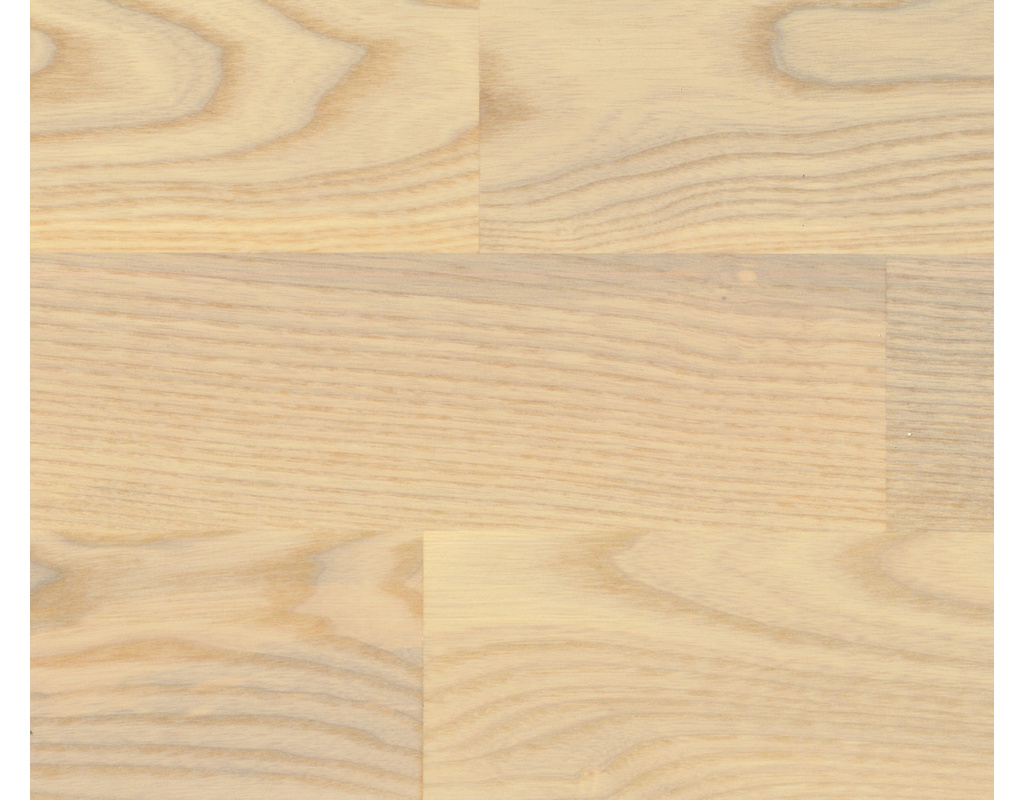 HOLZLOC Holz-Fertigparkett, 3-Stab Esche rustikal, weiß lackiert 2200x192x14mm