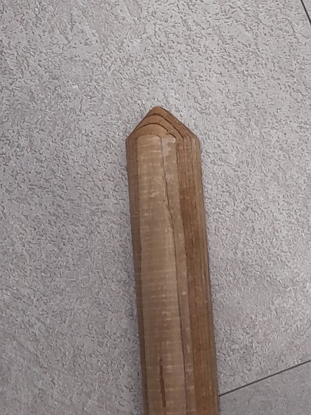 Zaunlatte 6cm breit gekegelt, KDI grün