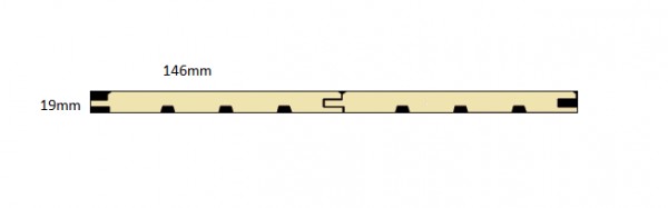 19x146 Faseprofil nord. Fichte A/B plus